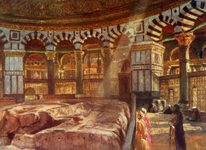 Kubbet-üs Sahra Altındaki Kutsal Kaya, 1902.