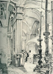 Kutsal Kabir Kilisesi'nin Vestibule, 1902. by John Fulleylove