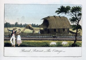 Kırsal İnziva Yeri, Kulübe, 1813 by John Gabriel Stedman