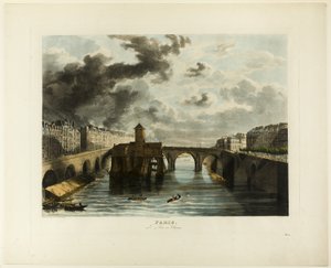 Paris, Pont-au-Change by John Gendall