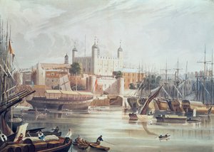 Daniel Havell (1785-1826) pub tarafından oyulmuş Londra Kulesi