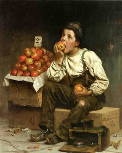 Elma Yiyen Bir Çocuk, 1878