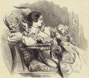 Kraliçe ve Galler Prensi by John Gilbert