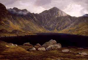 Loch Coruisk, Skye Adası (tuval üzerine yağlı boya) by John Glover