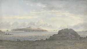 St. Davids Head, Pembrokeshire, c.1805 (kağıt üzerinde wc) by John Glover