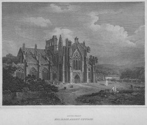 Güney Cephesi - Melrose Abbey Kilisesi, 1814