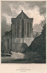 Lanercost Manastırı'nın Batı Cephesi. Cumberland, 1814 by John Greig