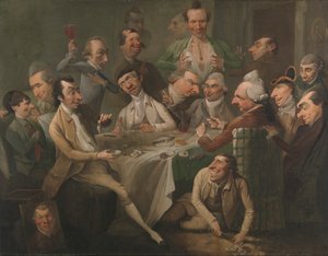 Bir Karikatür Grubu by John Hamilton Mortimer