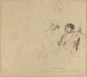 "Rustik Dansçılar" Çalışması by John Hamilton Mortimer