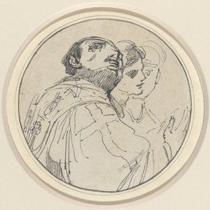Üç oryantal kafa by John Hamilton Mortimer