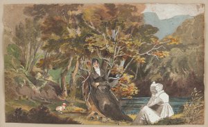 Borrowdale, 1810 (kağıt üzerinde wc) by John Harden