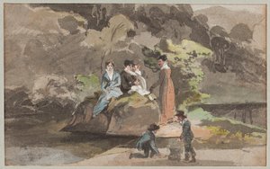 Suya göre gruplama, 1810 (kağıt üzerinde wc) by John Harden
