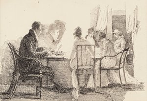 Oturan figürlü iç mekan, 1804-05 by John Harden