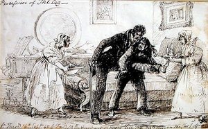 Bacak Alayı (kağıt üzerine kalem ve mürekkep) by John Harden