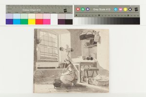 Scullery, Brathay (kağıt üzerine mürekkep) by John Harden