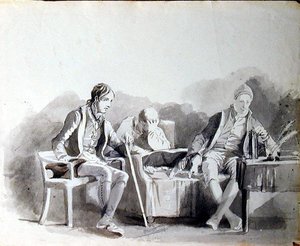 Üzgün (kağıt üzerine mürekkep) by John Harden
