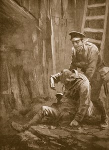 Er T. Doswell, baygın halde yattığı bir madenden bir subayı kurtarırken by John Harris Valda