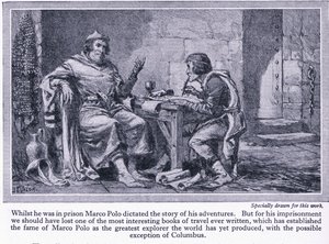 Marco Polo hapishanedeyken maceralarının hikayesini dikte ettirdi, c.1950
