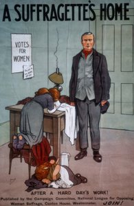 A Suffragettes Home / J. Hassall / Poster, 20. Jahrhundert