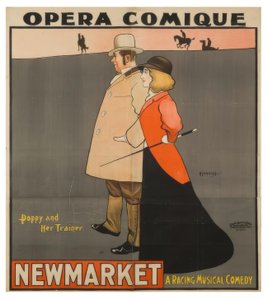 "Opera comique. Poppy ve antrenörü" / J. Hassall / Plakat, 1896 by John Hassall