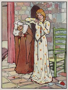 Rosanne iğ ile elini deldi (renkli taş) by John Hassall