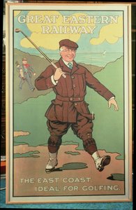 Doğu Sahili: Golf için İdeal. Büyük Doğu Demiryolu Posteri by John Hassall
