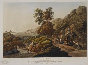 Kurşun Madeninin Şaftı. Pont Aberglaslyn, Carnarvonshire, Hırka Körfezi