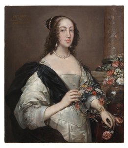 Elizabeth Wray, Barones Norris, c.1638, üzeri boyanmış c.1645