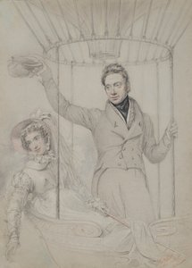 George Graham ve Karısı Margaret, Balon Tırmanışı Yaparken, Londra, 1823