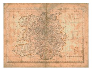 Shropshire Haritası, c1788 by John Haywood