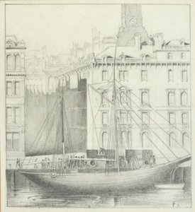Quayside, Newcastle (pencil on card)