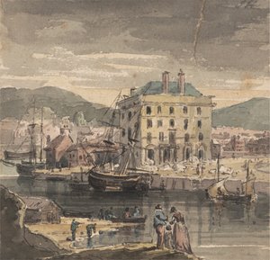 Weymouth: Custon House'un (?) Rakamları, nakliyesi ve görünümü ile