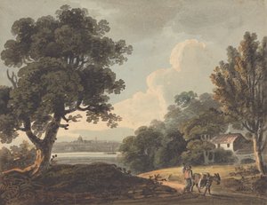 Londra'nın Uzaktan Manzarasına Sahip Manzara by John Henry Campbell
