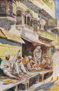 Hint pazarındaki işçiler by John Henry Frederick Bacon