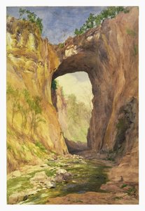Natural Bridge, Virginia, 1876 (kağıt üzerinde wc ve kurşun kalem)