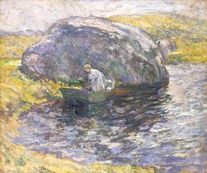 Bir Yaz Günü (tuval üzerine yağlıboya) by John Henry Twachtman