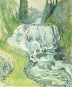 şelaleler, by John Henry Twachtman