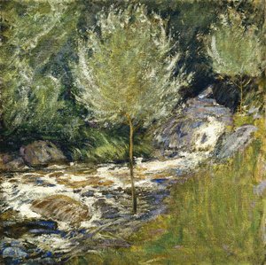 Horseneck Şelalesi, Greenwich, Connecticut, by John Henry Twachtman