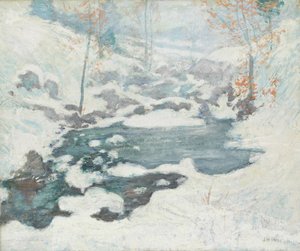 Buzlu, yaklaşık 1889 by John Henry Twachtman