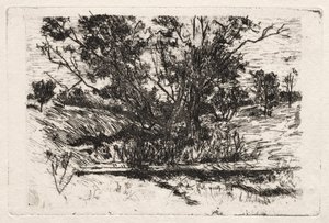 Cincinnati, Ohio yakınlarında. by John Henry Twachtman