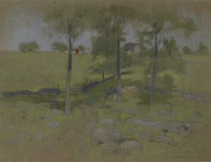 Üç Ağaç, c.1888-95 by John Henry Twachtman