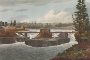 Hudson Nehri Portföyünün 6 Numaralı Glens Şelalesi, 1822.