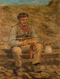 Öğle Yemeği Yiyen İşçi, 1886-87 by John Hodgson Campbell