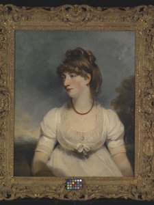 Bayan Fisher'ın Portresi (tuval üzerine yağlıboya) by John Hoppner