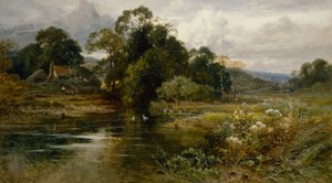 Dorking yakınlarında, Surrey (tuval üzerine yağlı boya) by John Horace Hooper