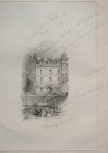 Napolyon Konaklaması, Quai Conti, 1836. by John Horsburgh
