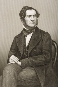 William Ewart Gladstone (1809-98) engraved by D.J. Pound from a photograph, from 