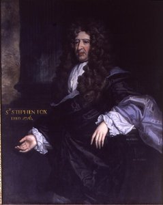 Sir Stephen Fox (1627-1716) Paymaster General (tuval üzerine yağlı boya) by John James Bakker
