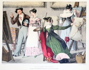 Les Dames Artistes, Rodwell ve Martin tarafından yayınlandı, 1820 by John James Chalon