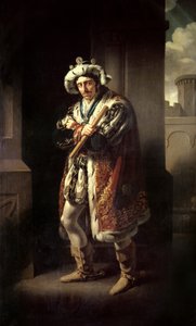 Edmund Kean (1787-1833) Richard III olarak by John James Halls